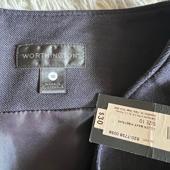 NWT Worthington Navy midi skirt - Picture 3 of 4